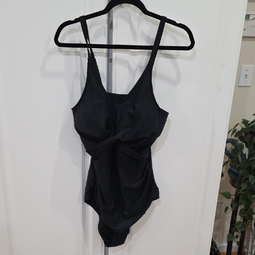 Black One-Piece Swimsuit